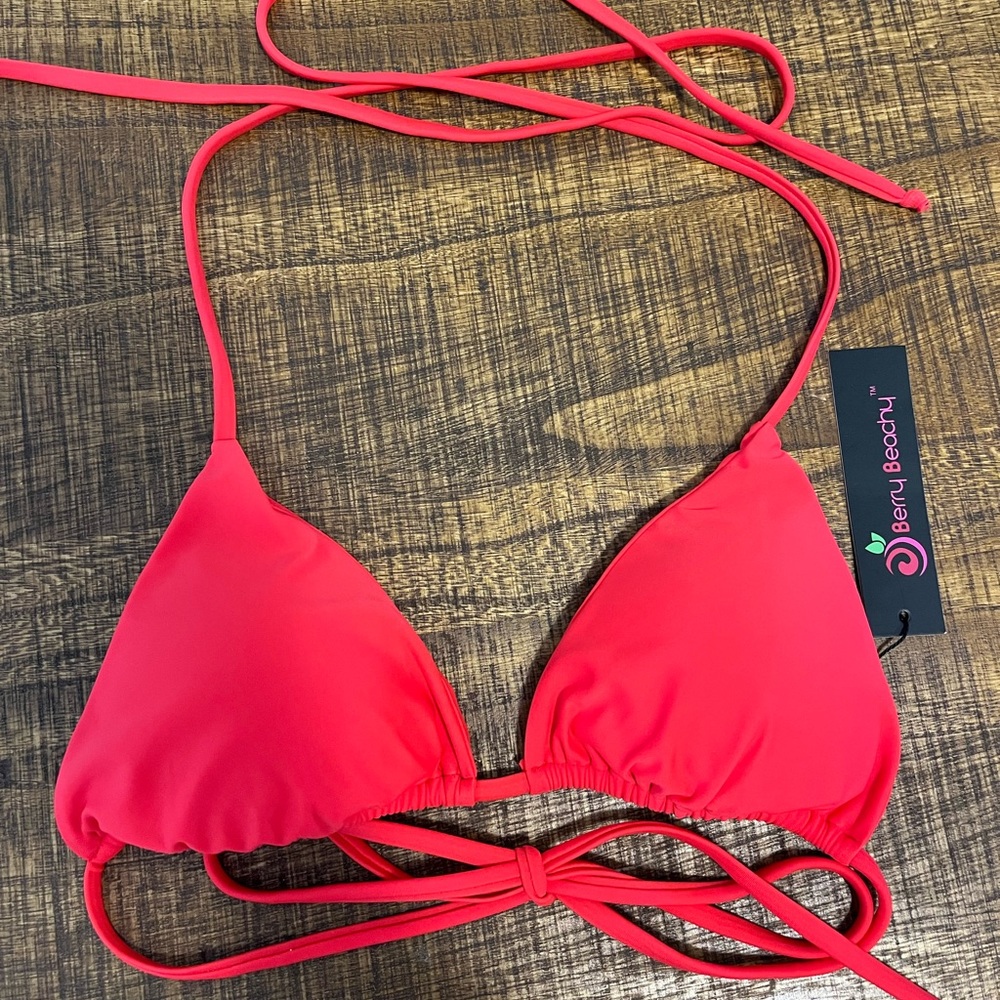 BERRY CHEEKY TRIANGLE TOP